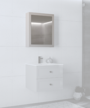 TORETO SZAFKA LUSTRZANA 70X60/1D (MDF RAMIAK) CASHMERE