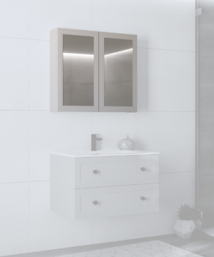 TORETO SZAFKA LUSTRZANA 70X80/2D (MDF RAMIAK) CASHMERE