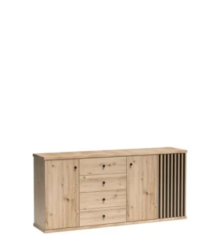 NOWOCZESNA DUŻA KOMODA Z LAMELAMI CALI C-20