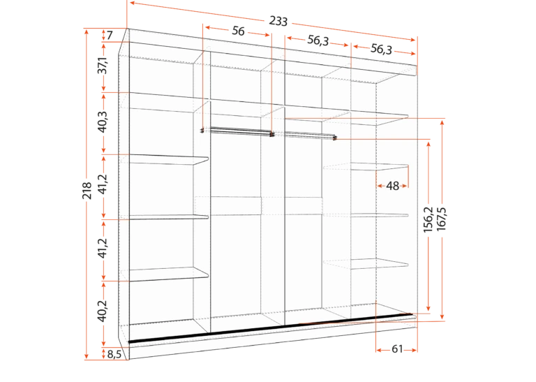 Szafa MULTI 32 (233cm) - obrazek 5
