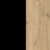 Dąb Artisan/Czarny